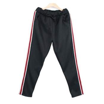 JJM-NS495 여자융털백검빨세미트레이닝바지