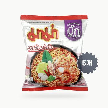 마마 쉬림프 톰얌 점보 태국 라면 90g 5개 톰양꿍 인스턴트 누들