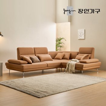 도이 5인용 스윙 이지클린 가죽 코너형 소파 (스툴 미포함)