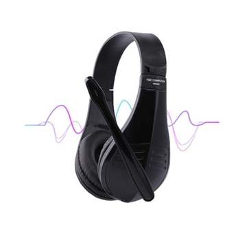TGIC 유선헤드셋 3.5mm 마이크 이어폰 단자 어학용 학원 학생 게임 고감도마이크 음악