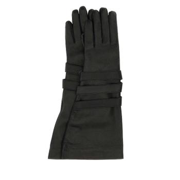 [해외] 생로랑 7928033YP86 1000 Black leather gloves