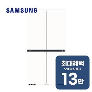 삼성 비스포크 AI 4도어 냉장고 905L (에센셜 화이트) RM70F90R2ZD 렌탈 60개월 월 47500원