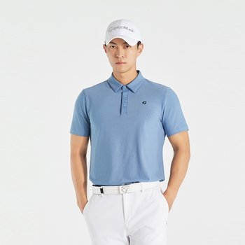남성 고신축 자카드 카라 반팔 티셔츠 TTO-31HG41-940