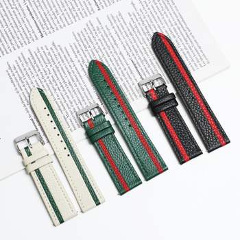 소가죽 밴드 마그네틱 버클 워치 스트랩 20mm 22mm 블랙 그린