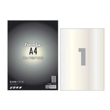 폼텍 SZ69CZ41 라벨지 IC-3130 5장 투명라벨 권(1개입)