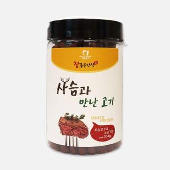 사슴과 XF27ZW90 만난 고기 소고기맛 304g X2개 강아지 간식