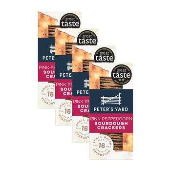 [해외직구] Peters Yard 피터스야드 핑크 페퍼콘 사워도우 크래커 90g 4팩