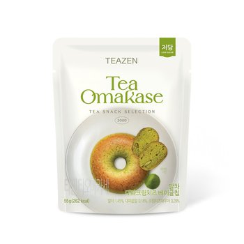 [본사 직송]티젠 티오마카세 말차 대파크림치즈 베이글칩 55g (저당)