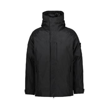 [해외] 스톤 아일랜드 41926 3L 고어텍스 후드 다운 자켓 블랙   22FW 771541926-V00