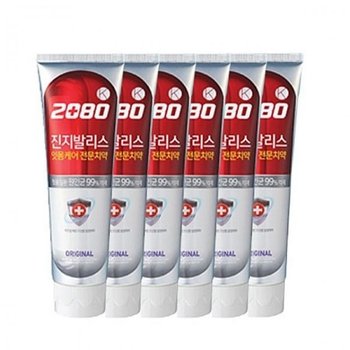2080 SMJM4495 K 진지발리스 오리지날 치약 120g 6개