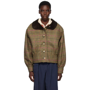 25 FW Caro Editions 카키 베아트리체 재킷 251039F063010