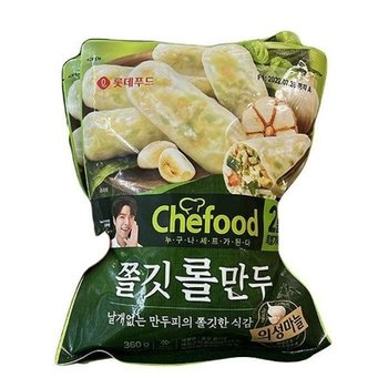 롯데푸드 쉐푸드 쫄깃롤만두 360g x 2 x 1개 m26839