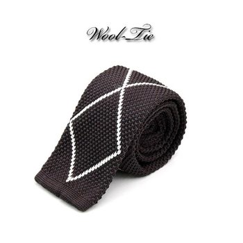 고품질 젠틀안트 그레이화이트 다이아 니트넥타이3-27 리본넥타이 (W32612B)