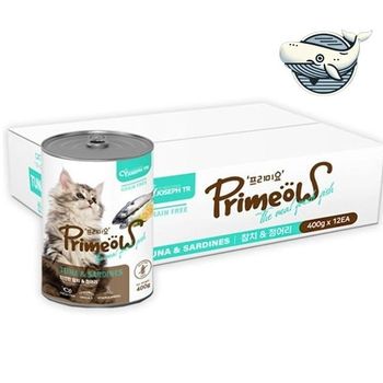 고양이 간식 참치 정어리 통조림 400g