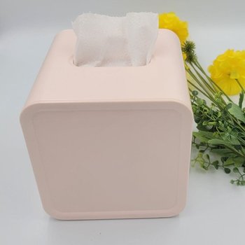 두루마리 사각 휴지케이스 핑크 화장지 보관통 예쁜 두루마리 보관통 곽