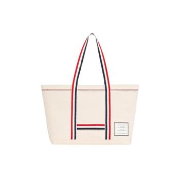 [해외] 톰브라운 더블 페이스 코튼 스몰 툴 토트백 오프 화이트 MAG272A-07164-1