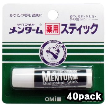 [해외] 일본 Omi Menturm 오미 멘텀 메디컬 립밤 멘솔 4g 40개입