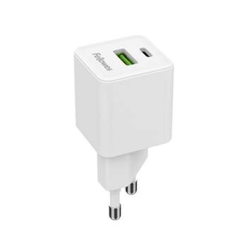 펠로우즈 IC60UL74 30W 2포트 QC 3.0 고속 충전기 화이트 CRC80008/C타입 A타입 (1개)