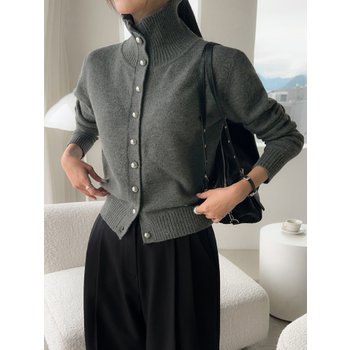 [D&B made] [더 니트]홀덤실버울니트가디건