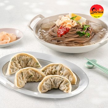 유가네 물비빔막국수 4인분 + 육거리소문난 고기만두 2팩