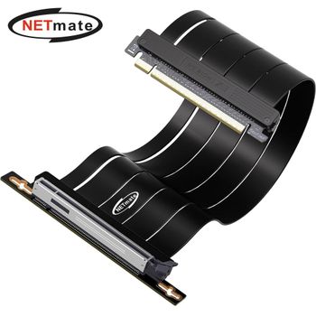 Netmate 635GUH51 PCIe 5.0 꺾임형 그래픽카드 라이저 케이블(블랙) 30cm