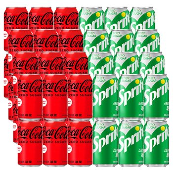 푸드스타 코카콜라 제로 업소용 355ml 24입+스프라이트 제로 355ml 24입 M