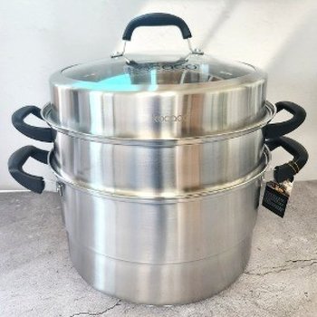 코카코 TMDB0428 뉴 2단 찜기 32cm 2357/ 찜솥 곰솥 들통 국솥 스텐레스