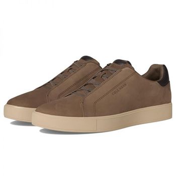 콜 한 그랜드프로 럭스 슬립온 스니커즈 - Morel Nubuck 다크 Chocolate Oxford 탄 776749