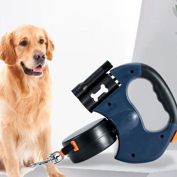 트윈 리드줄 강아지 두마리 다견 목줄 야간산책 LED 애견용품 애견외출용품 애완목줄