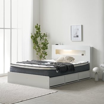 F41663 LED 벙커침대SS+포켓매트리스25cm