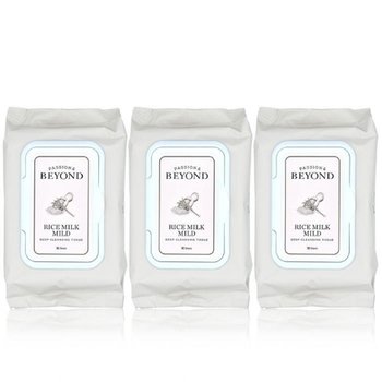 비욘드 라이스밀크 마일드 딥 클렌징 티슈 50매 3개