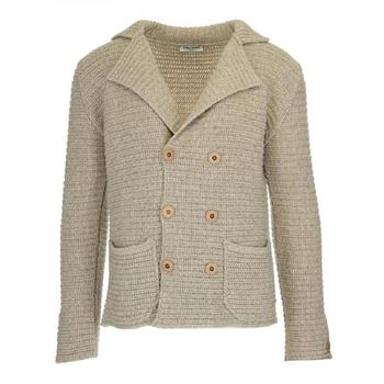 [해외] Al Duca D`aosta Beige double breasted knit blazer 77A CARDIGAN YAK60181 [관부가세포
