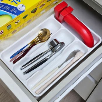 일본 커트러리 주방 책상 서랍 수저 정리 트레이 통 서랍 함 책상 트레이 칸막이 싱크대