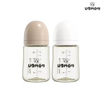 [소비자가 17000원]유비맘 PPSU 노꼭지 젖병 200ml 1P