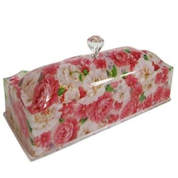 핑크 직사각 2칸 수저통 26cm(WF76256)