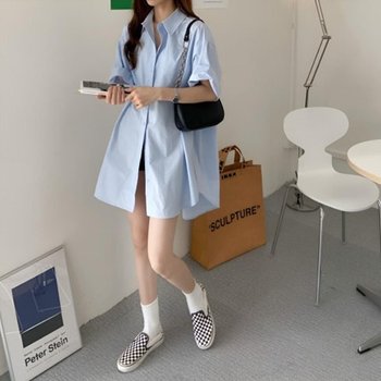 신축성 반팔티 매력적인 빅사이즈 긴팔 여자친구 (WF8D1C8)