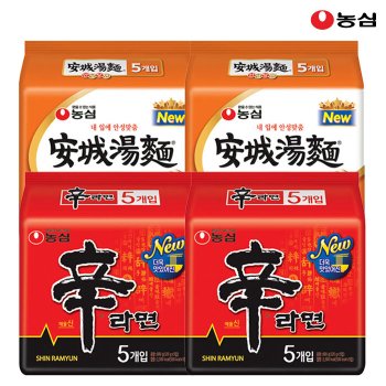 농심 봉지라면 혼합 20봉(신라면10봉+안성탕면10봉)