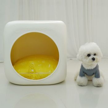 강아지집 홈펫 레드퍼피 강아지하우스 하우스 아이보리