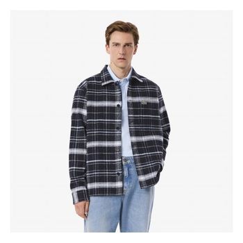 {매장정품} 라코스테 LACOSTE 남성 오버셔츠 핏 코튼 체크 셔츠 CH9208-55N 6AG 1046061