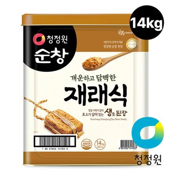 청정원 대용량 순창 재래식 생된장 14kg