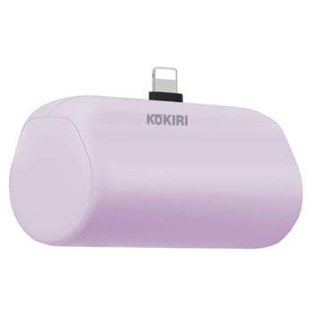코끼리 보조배터리 미니퀵 고속충전 5000mah (퍼플) 스마트폰배터리 핸드폰배터리