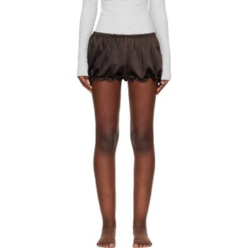 스킴스 브라운 라이트 새틴 블루머 쇼츠 BT-SHO-10882W ESPRESSO