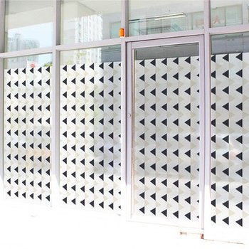 CW173 컬러 안개시트 검은색과 베이지색의 작은 삼각형 패턴 M(900x900)