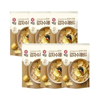 백설 감자 수제비 가루 500g x6개
