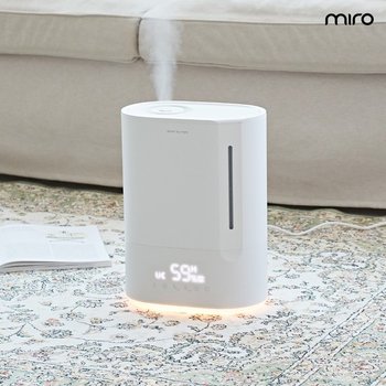 [무료배송] 에어레스트 복합식 가습기 히트 miro-ARPH02RE 6L 무드등 저소음 UV살균 통세척