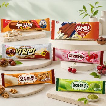[G] 해태 바 아이스크림 40개 모음 / 쌍쌍바 누가바 바밤바 호두마루 녹차마루 체리마루