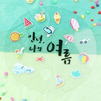 투명부채 525WMQ38 꾸미기 여름이야기(10개 1세트)