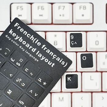 자판스티커 키보드 외국어 타자연습 스티커 프랑스어 문구/사무용품