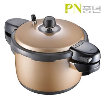 풍년압력밥솥 블랙펄 컬러 샴페인골드 6인용 압력솥[35144365]