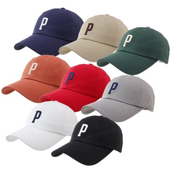[디꾸보]캐쥬얼 알바벳 P포인팅 볼캡 야구모자 CR497